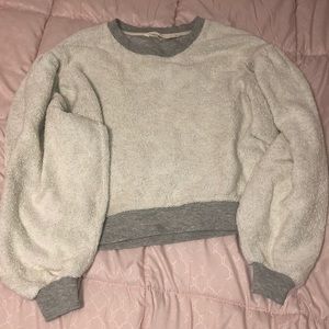 Puff sleeve sweater pullover
